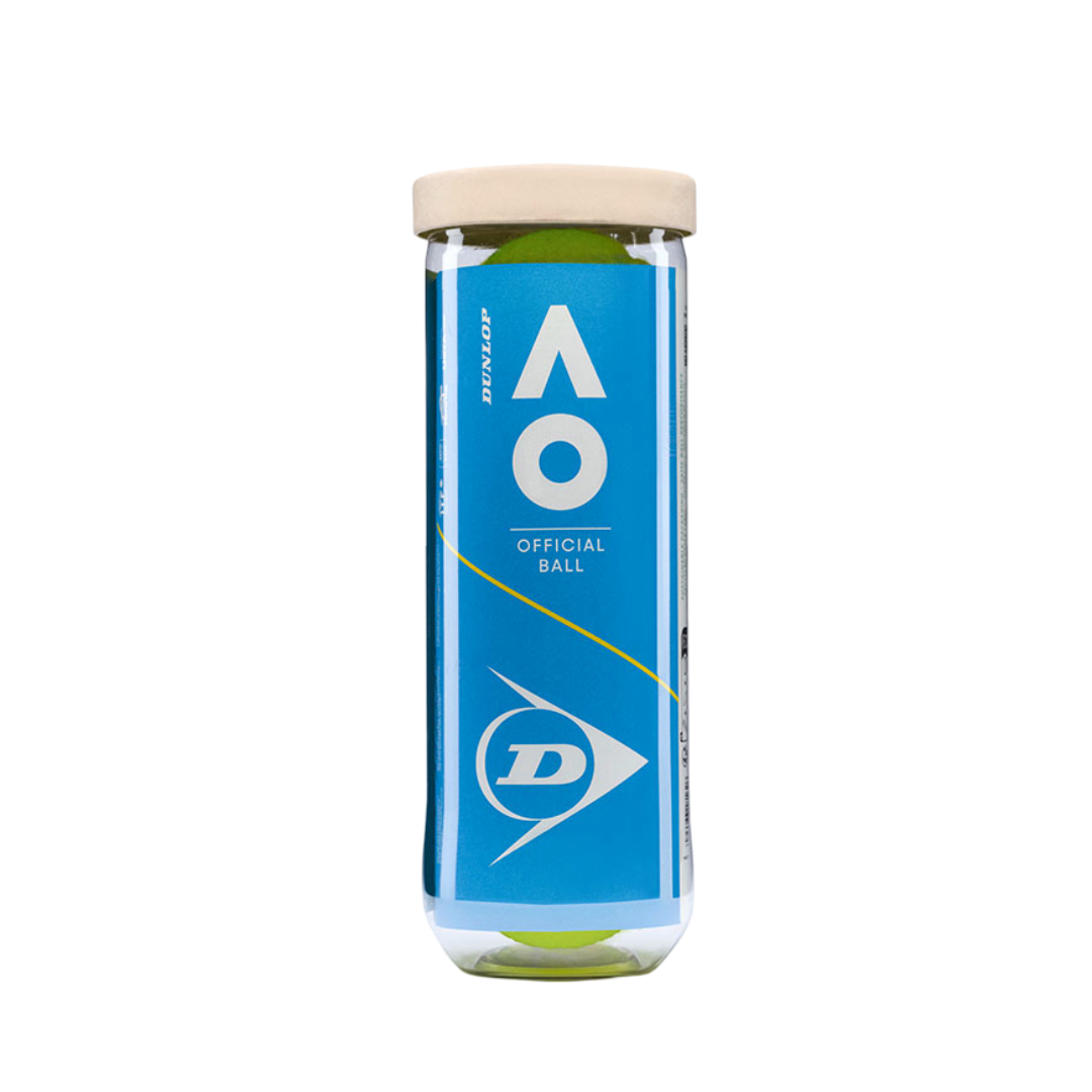 Dunlop Australian Open Extra Duty Tennis 3 Ball Can