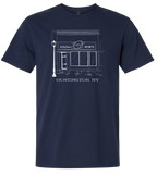 Huntington Facade Short Sleeve T Shirt Navy
