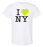 I Tennis NY Short Sleeve T Shirt White