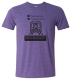 NYC 7 Train Short Sleeve T Shirt Purple