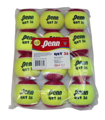 Penn QST 36 Red 12 Ball Poly Bag