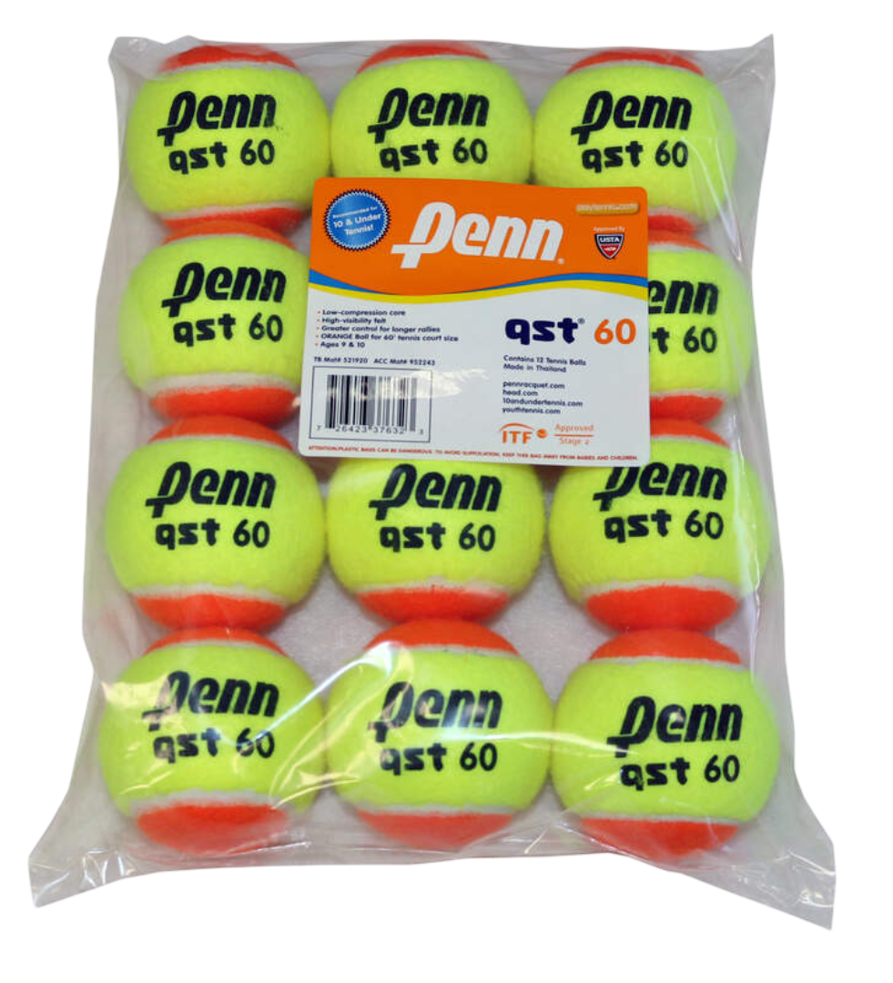 Penn QST 60 Orange 12 Ball Poly Bag