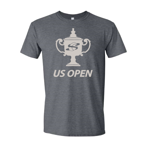 US Open Trophy Short Sleeve T Shirt Grey
