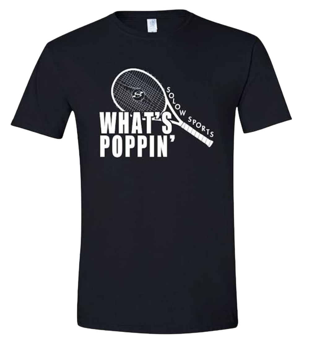 Whats Poppin Short Sleeve T Shirt Black